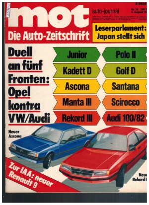 mot Die Autozeitschrift Nr 16 5.August 1981