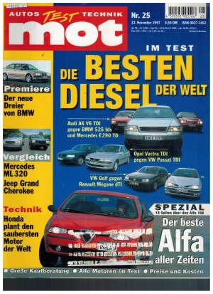 mot AUTOS TEST TECHNIK  Nr. 25/1997