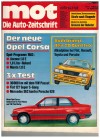 mot Die Auto-Zeitschrift  Nr. 8  14. April 1982