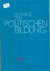 Beitraege zur politischen Bildung I/89