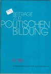 Beitraege zur politischen Bildung II/81