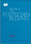Beitraege zur politischen Bildung II/85