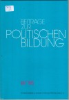 Beitraege zur politischen Bildung III/85