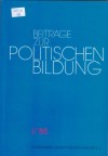 Beitraege zur politischen Bildung I/86