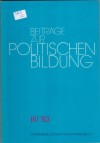 Beitraege zur politischen Bildung III/83