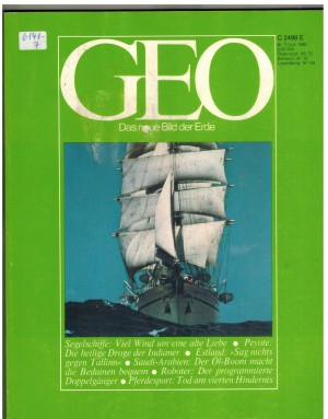 Geo 7/1980 Peyote / Tallinn / Segelschiffe / Saudi-Arabien / Roboter / Pferdesport