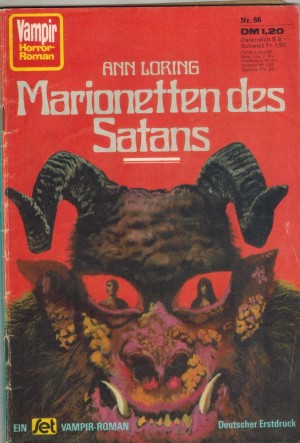 Vampir  Horror-Roman   Nr. 66   Marionetten des Satans  ANN LORING