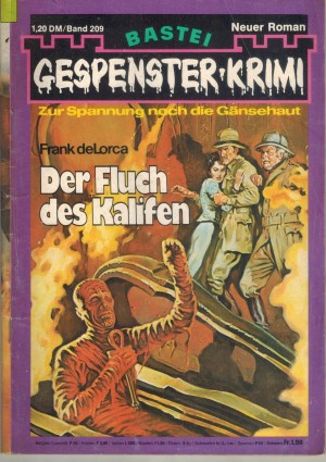 Gespenster Krimi Band  209 Der Fluch des Kalifen FRANC DELORCA