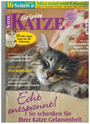 Geliebte  Katze Nr 7/2016 So schenken Sie Ihrer Katze Gelassenheit