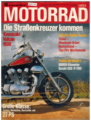 Motorrad  Nr. 10/1987  Die Strassenkreuzer kommen