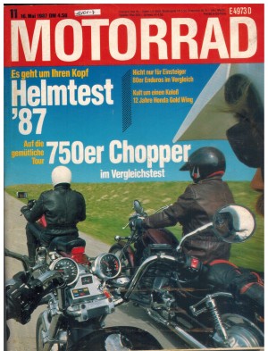 Motorrad  Nr. 11/1987  Helmtest 87