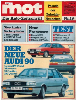 mot Nr. 19/1984  Der neue Audi 90