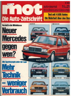 mot  Nr 3/1982 Neuer Mercedes gegen wen ?