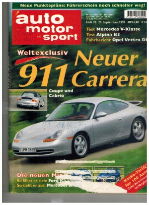 auto motor und sport  Heft 20 / 20. September 1996