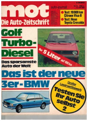 mot  Die Autozeitschrift  Nr 14 / 8. Juni 1981