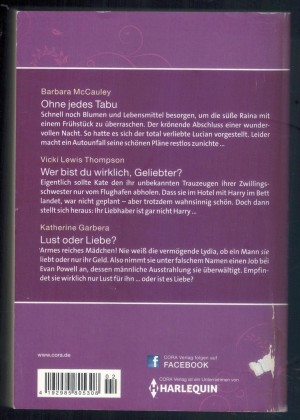 baccara EXKLUSIV Band 113   Ohne jedes Tabu ... BARBARA MCCAULEY Wer bist Du wirklich Geliebter ? ... VICKI LEWIS THOMPSON Lust oder Liebe `... KATHERINE GARBERA