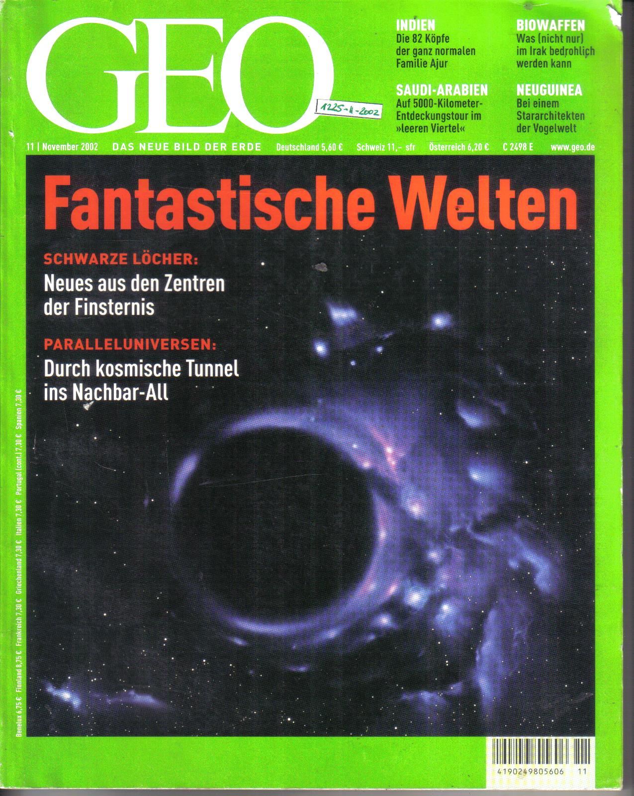 Geo Ausgabe 11 /2002