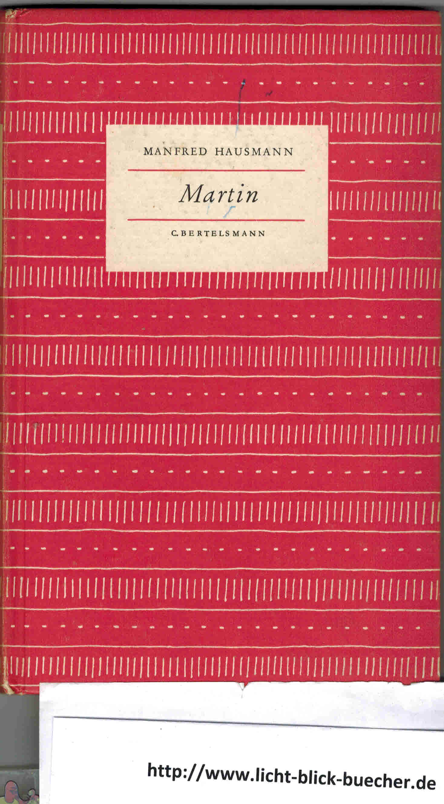 Martin - Geschichten aus einer gluecklichen WeltManfred Hausmann ( Das kleine Buch 32 )