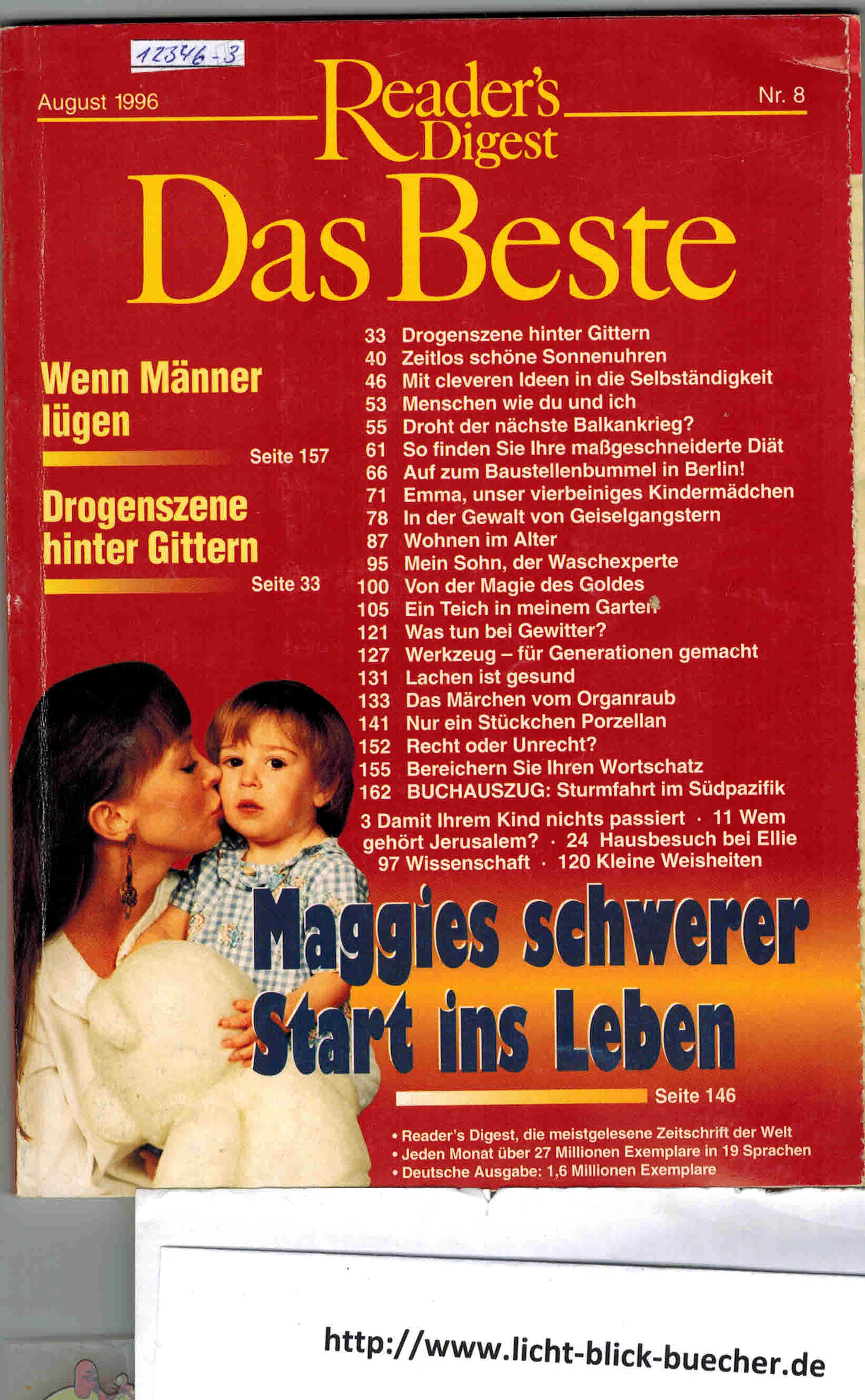 Reader`s Digest  Das Beste August 1996