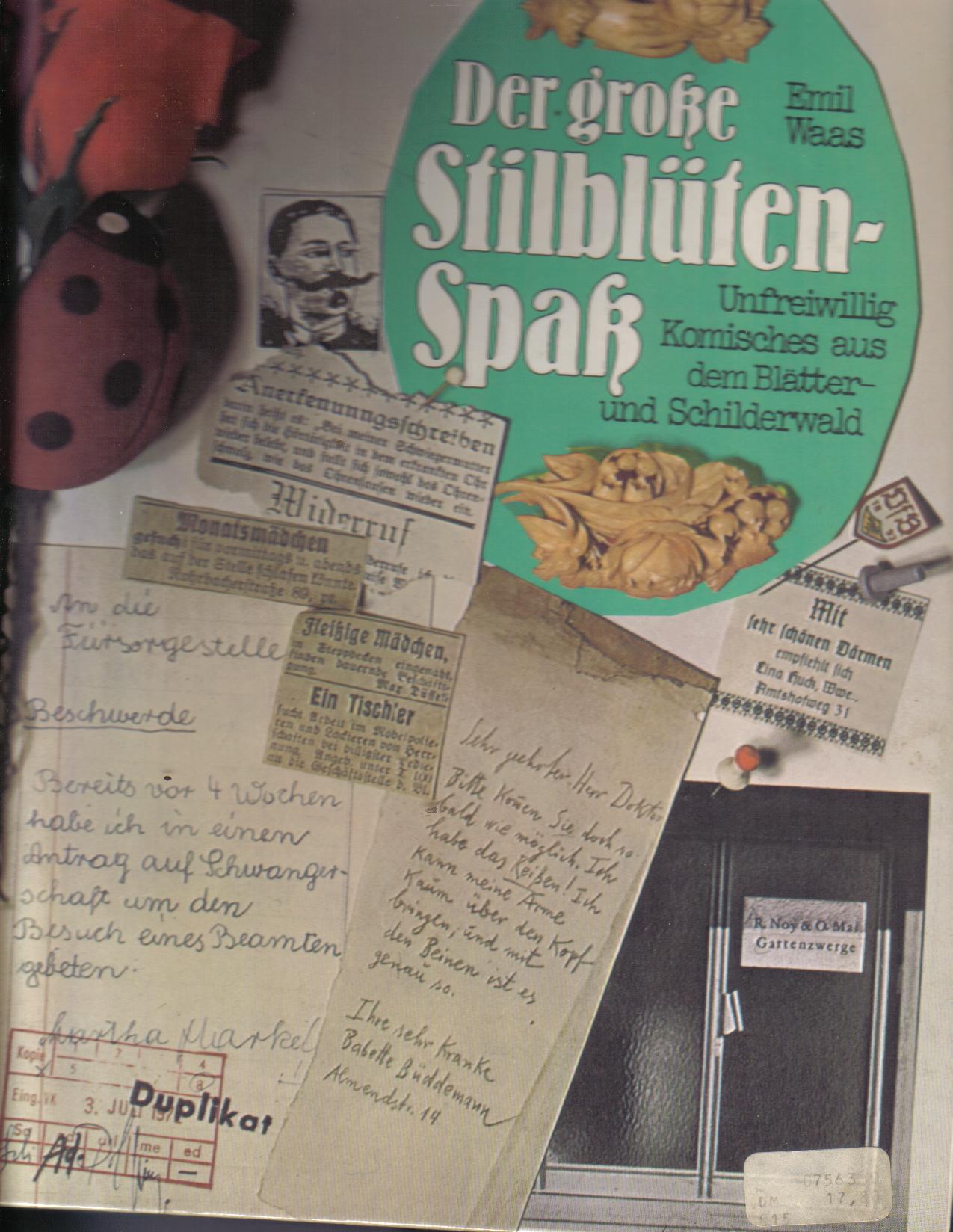 Der grosse Stilblueten Spass Emil Waas