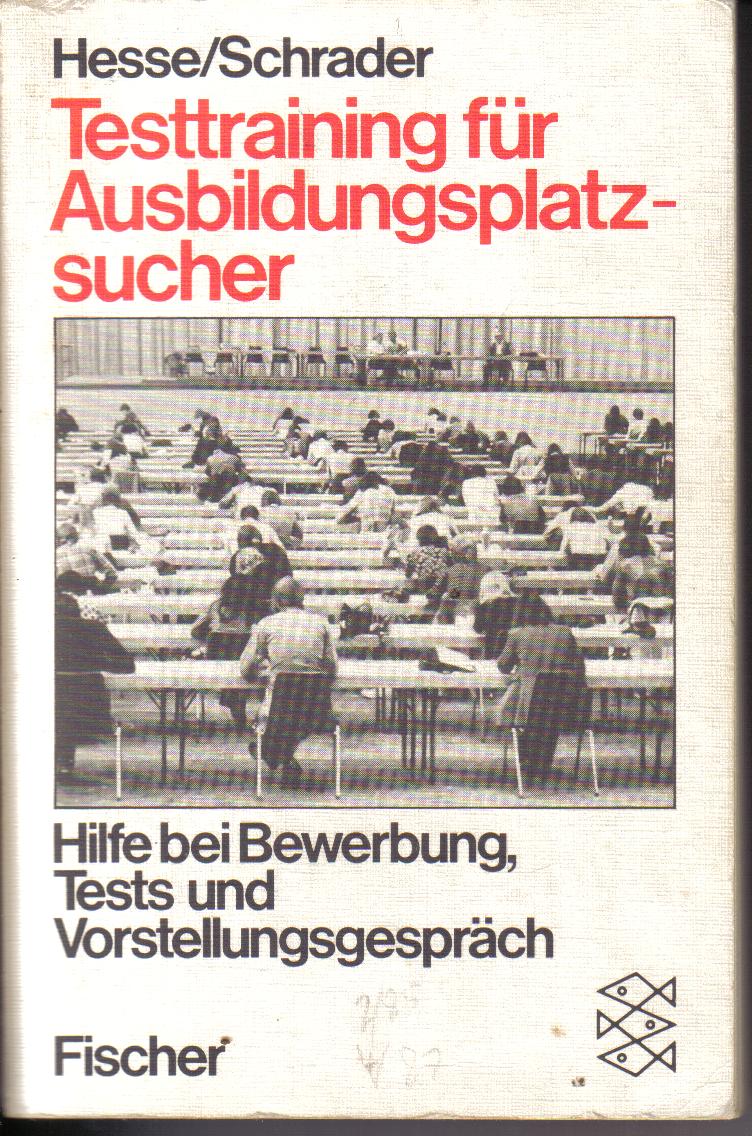 Testtraining fuer AusbildungsplatzsucherHesse /Schrader