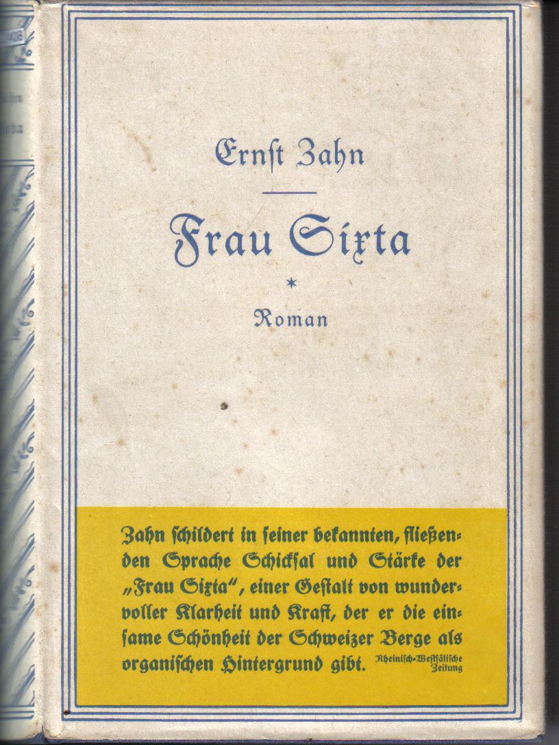 Frau Sixta ( Frau Sirta) Ernst Zahn