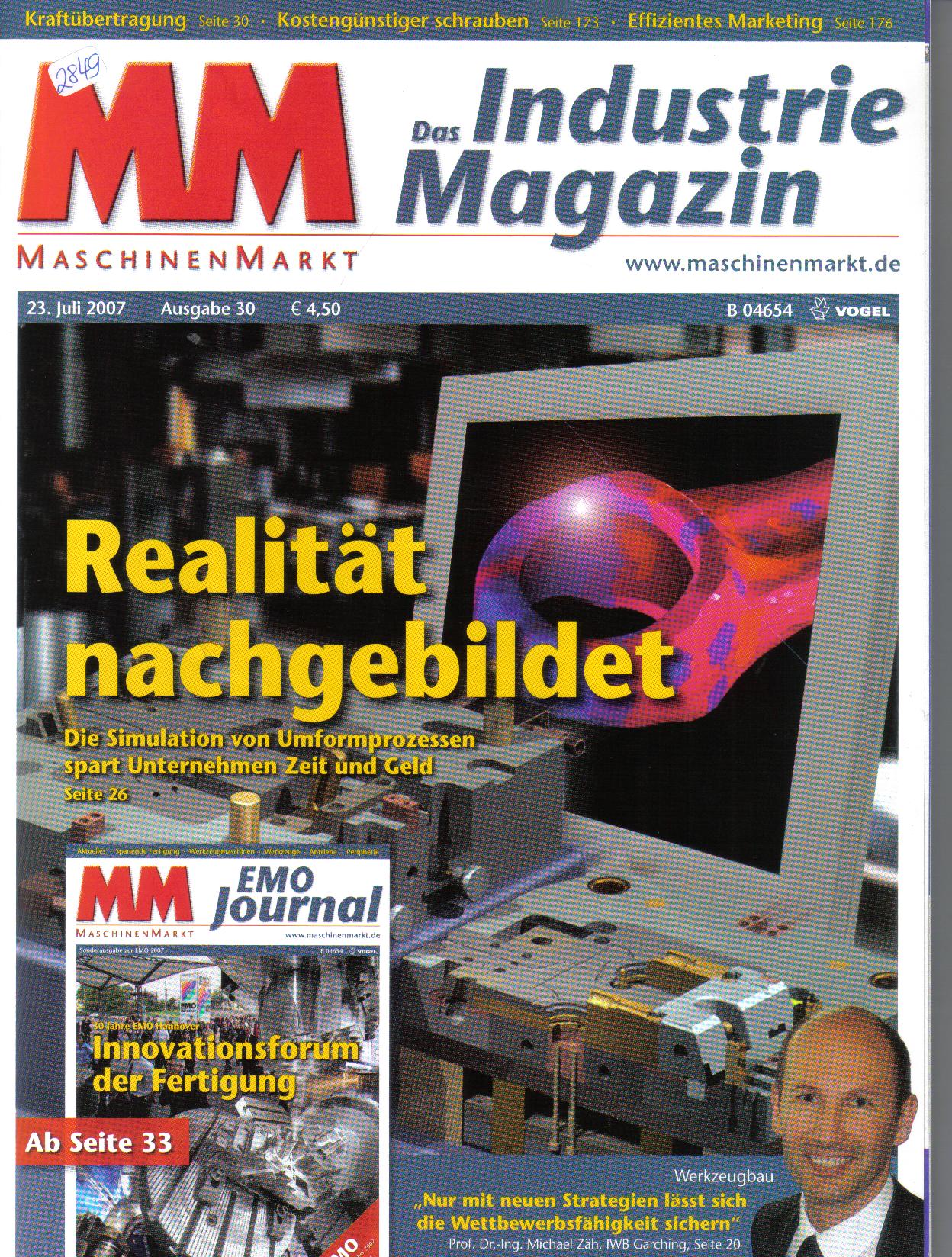 MM  Das Industrie Magazin  23 Juli 2007
