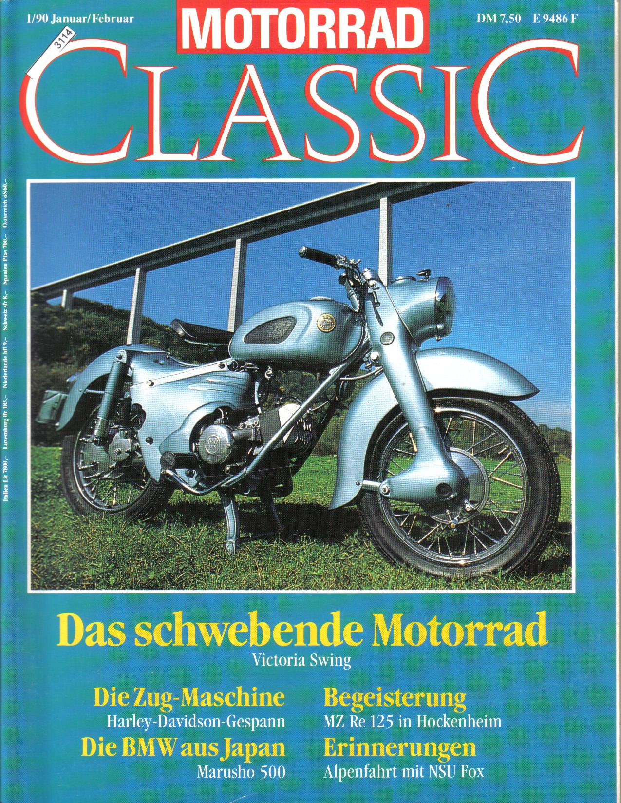 MOTORRAD  CLASSICAusgabe 1/90