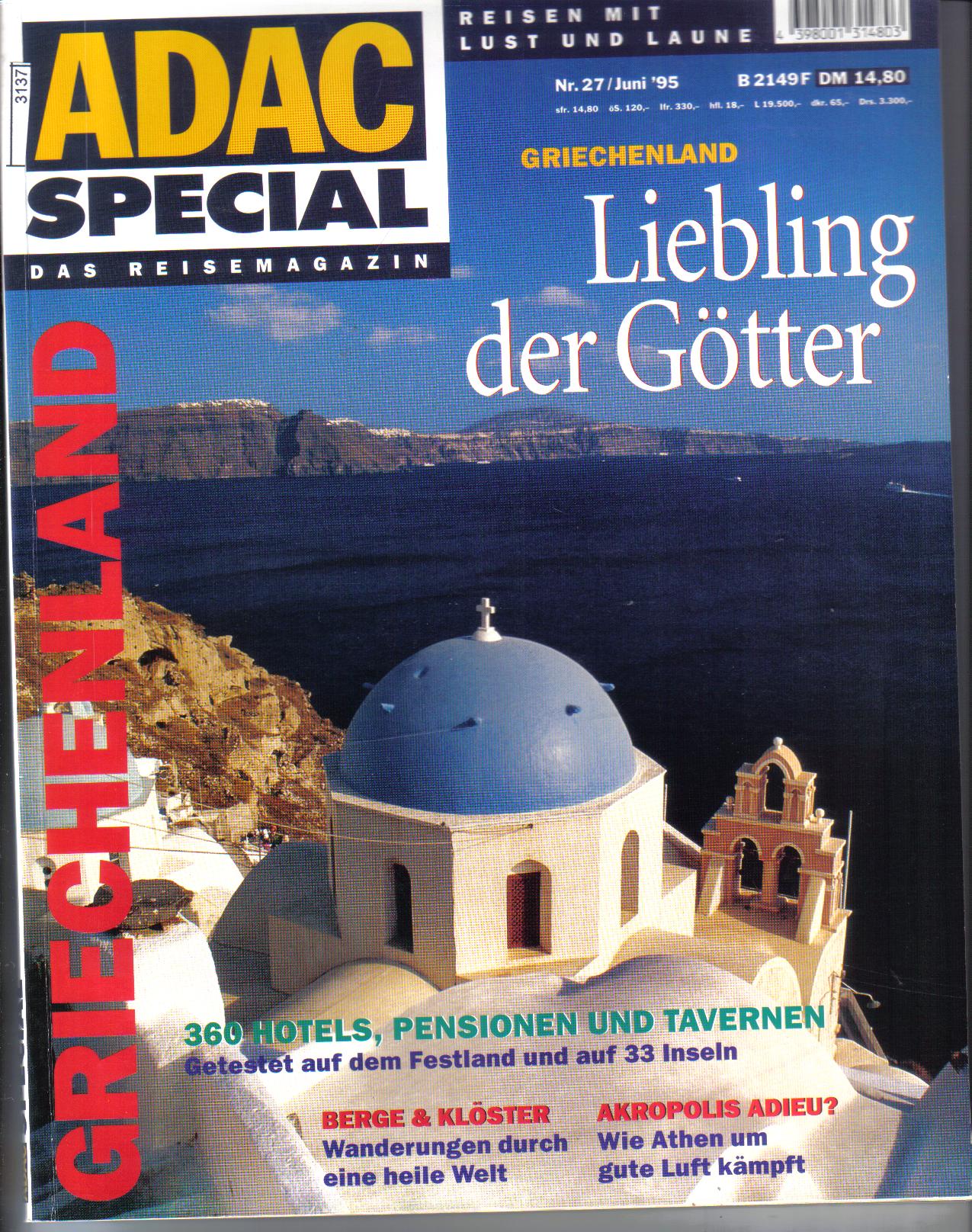 ADAC Special Nr. 27  Griechenland Juni 1995
