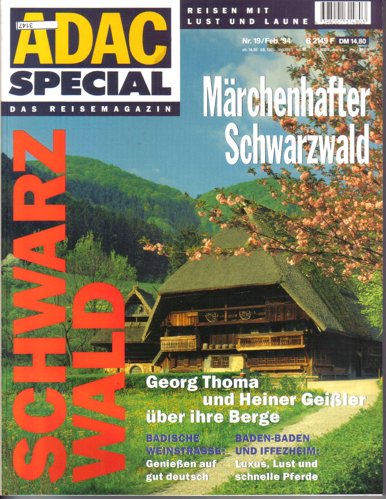 ADAC  Special  Das Reisemagazin  SCHWARZWALD