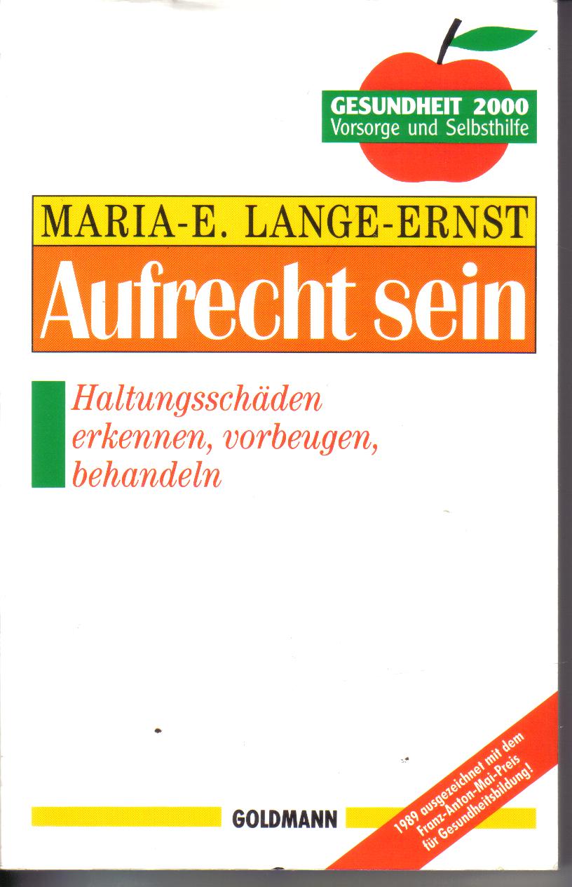 Aufrecht seinMaria -E. Lange-Ernst