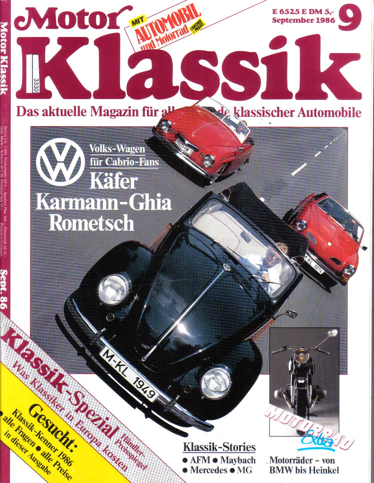 Motor Klassik  9/86