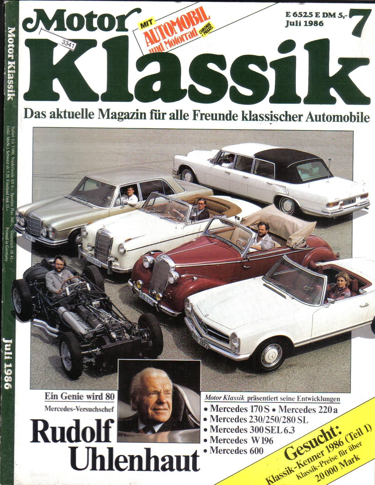Motor Klassik  7/86