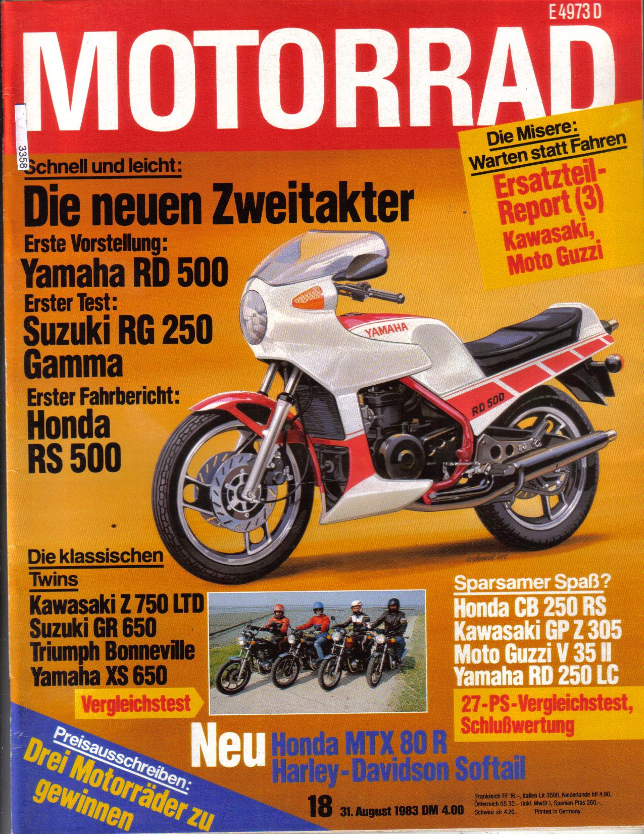 Motorrad   Nr 18  31 August 1983
