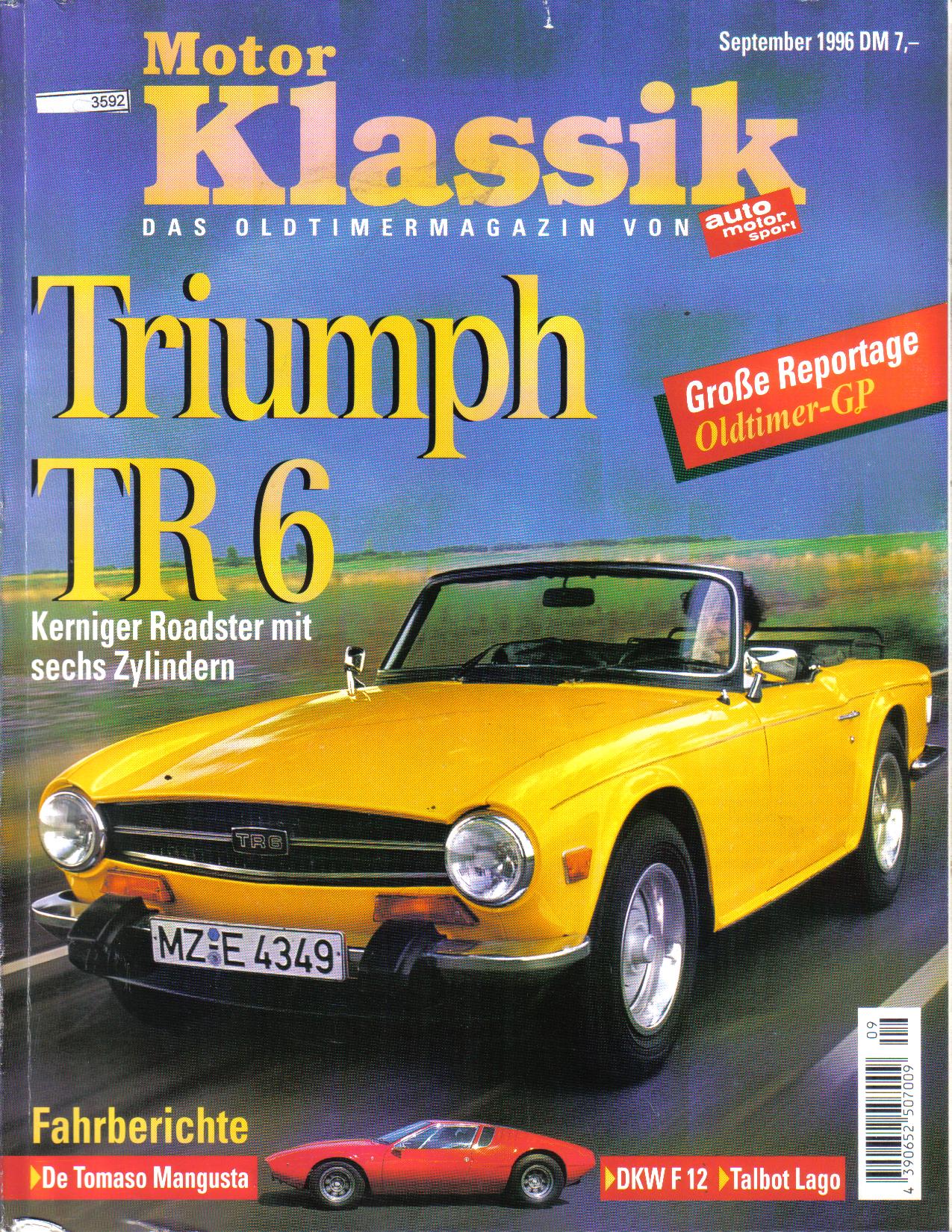 Motor KlassikSeptember 1996