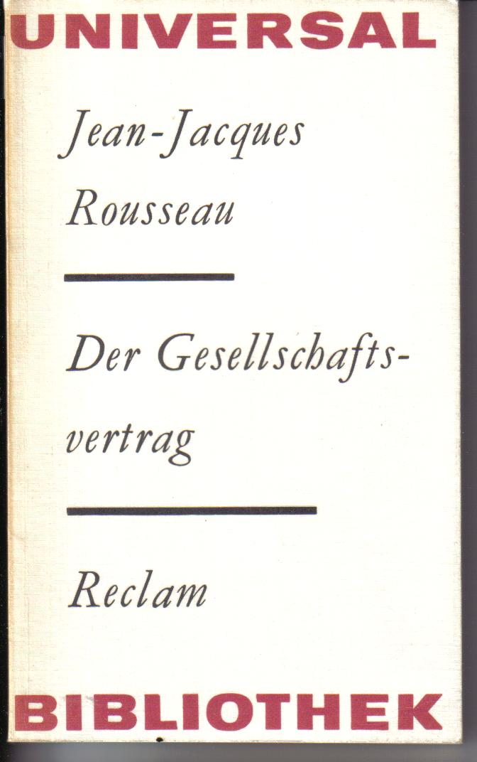 Der Gesellschaftsvertrag	Jean-Jacques Rousseau
