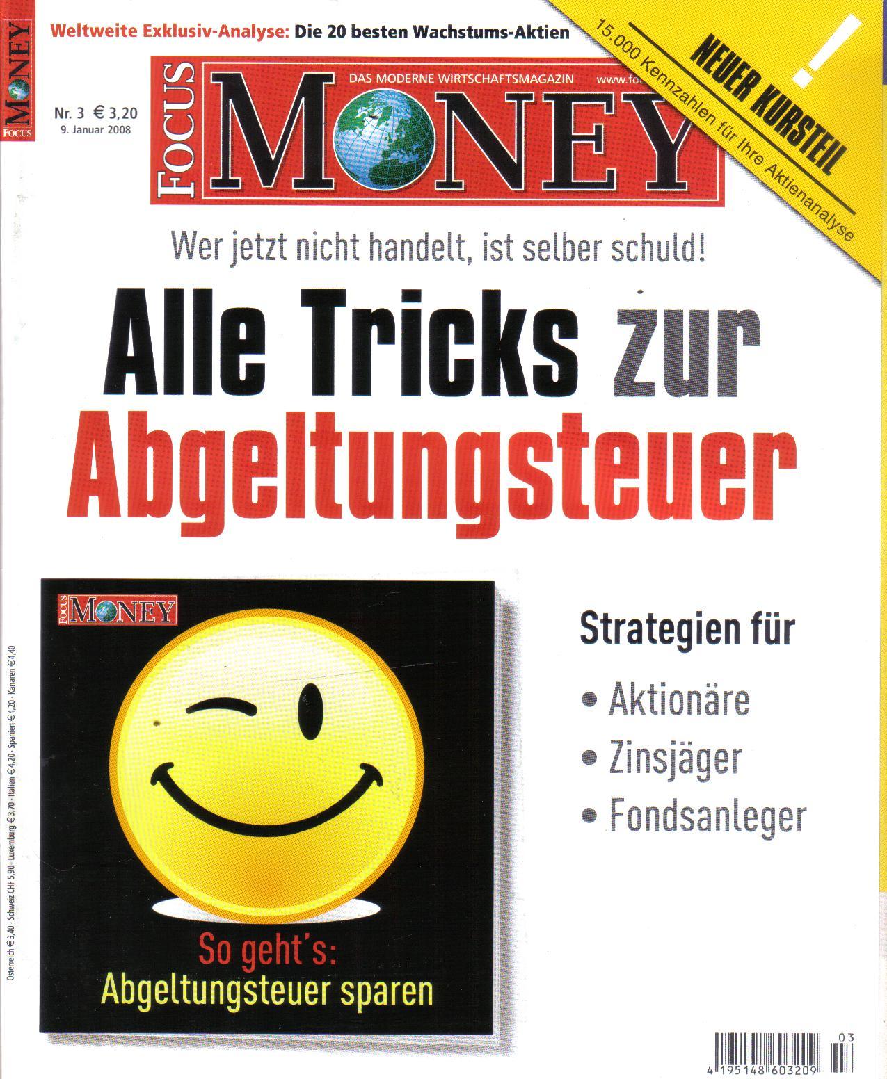 Focus Money Nr 3 9. Januar 2008