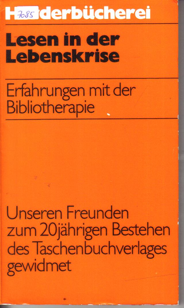 Lesen in der Lebenskrise