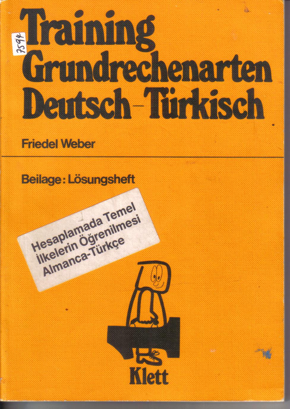 Training Grundrechenarten Deutsch -TuerkischFriedel Weber