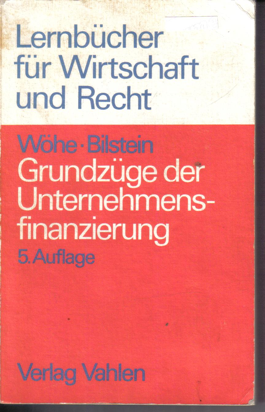 Lernbuecher fuer Wirtschaft und RechtWoehe / Bilstein