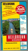 Falk Plan HEILBRONN  NeckarsulmStadtplan patentgefaltet