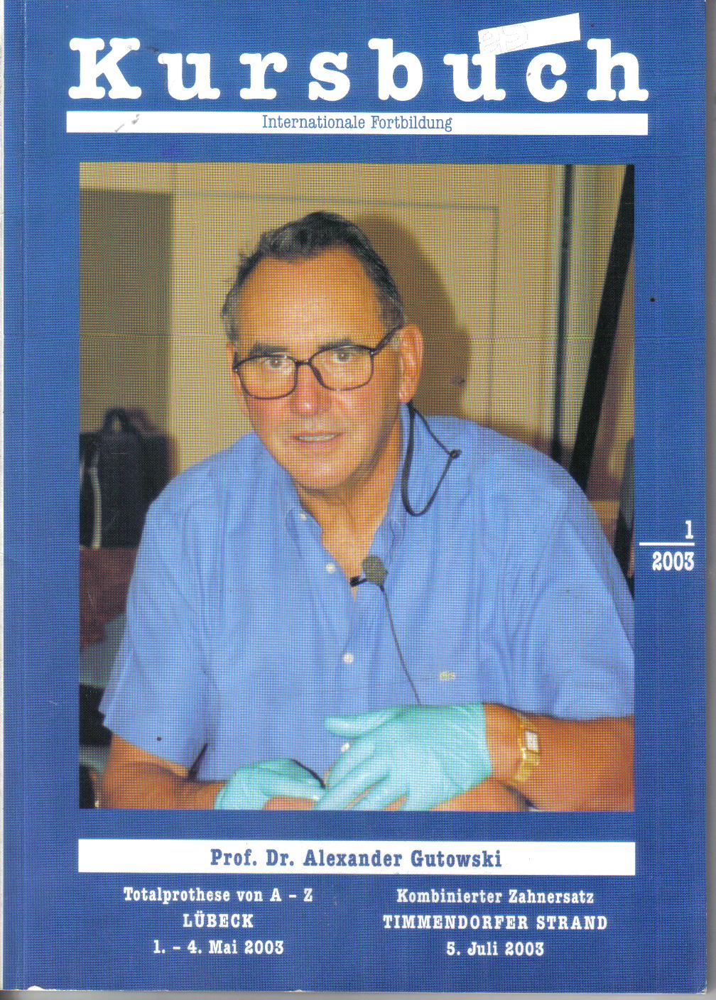 KursbuchProf. Dr. Alexander Gutowski  1/2003