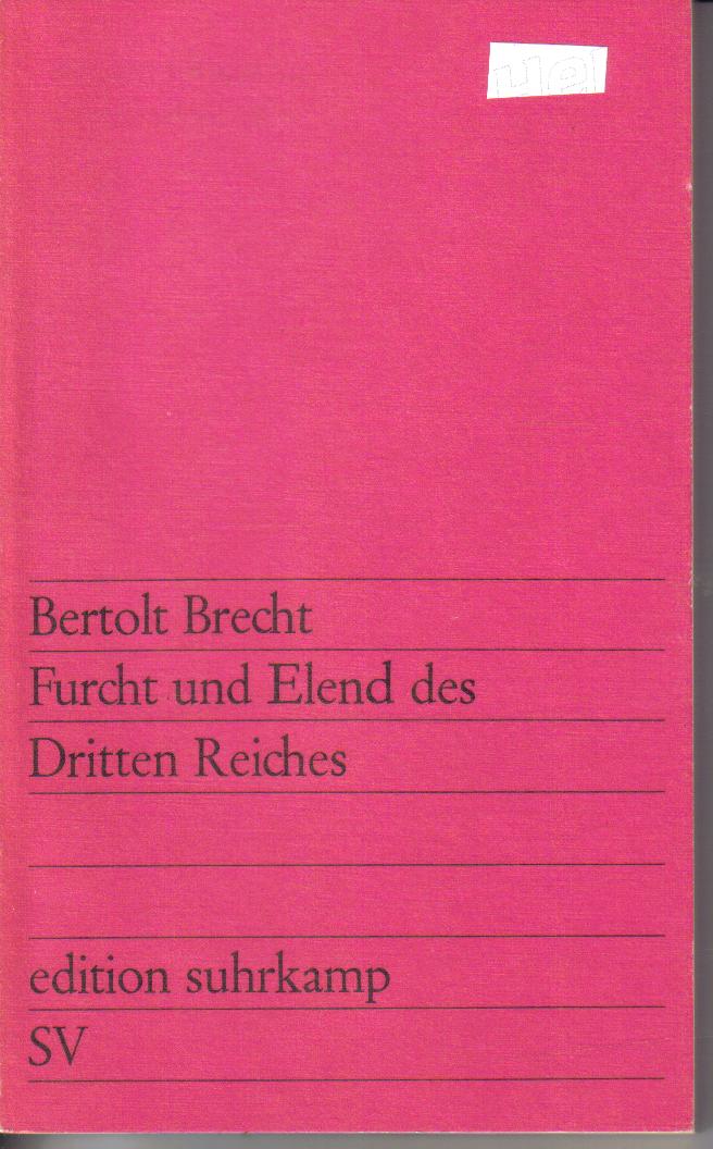 Furcht und Elend im dritten ReichBertholt Brecht